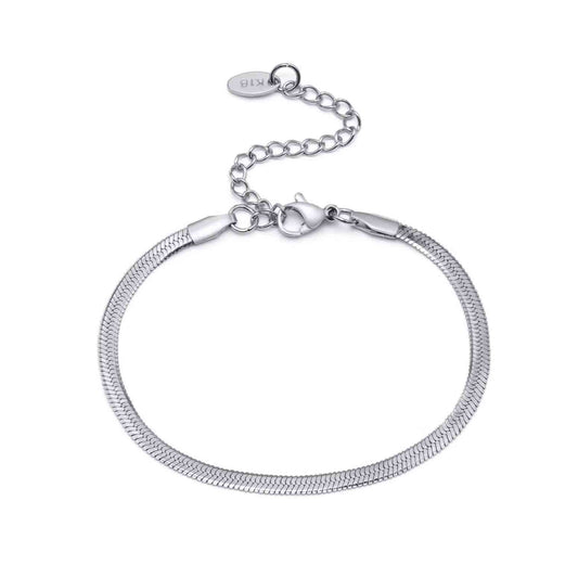 Asti | Pulsera de acero inoxidable 316L estilo panza de serpiente