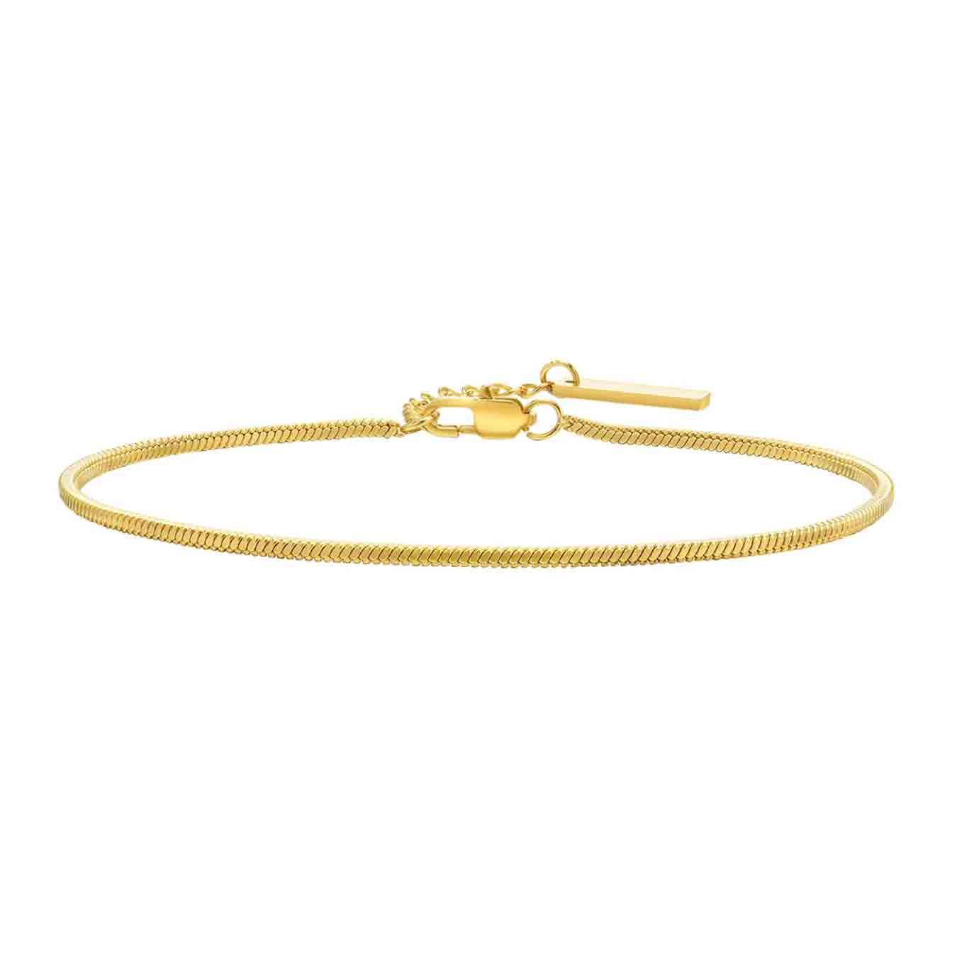 Reims Golden | Elegante pulsera de acero inoxidable chapado en oro de 18k para hombre