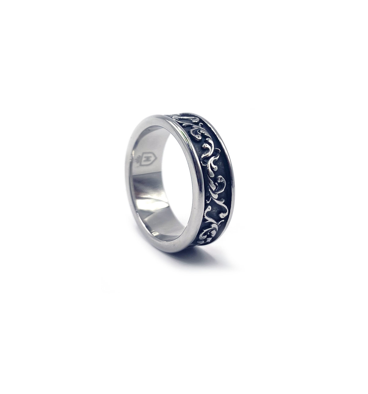 Anillo Royal de acero quirúrgico con acabado vintage MONAK