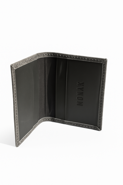Billetera slim gris vintage