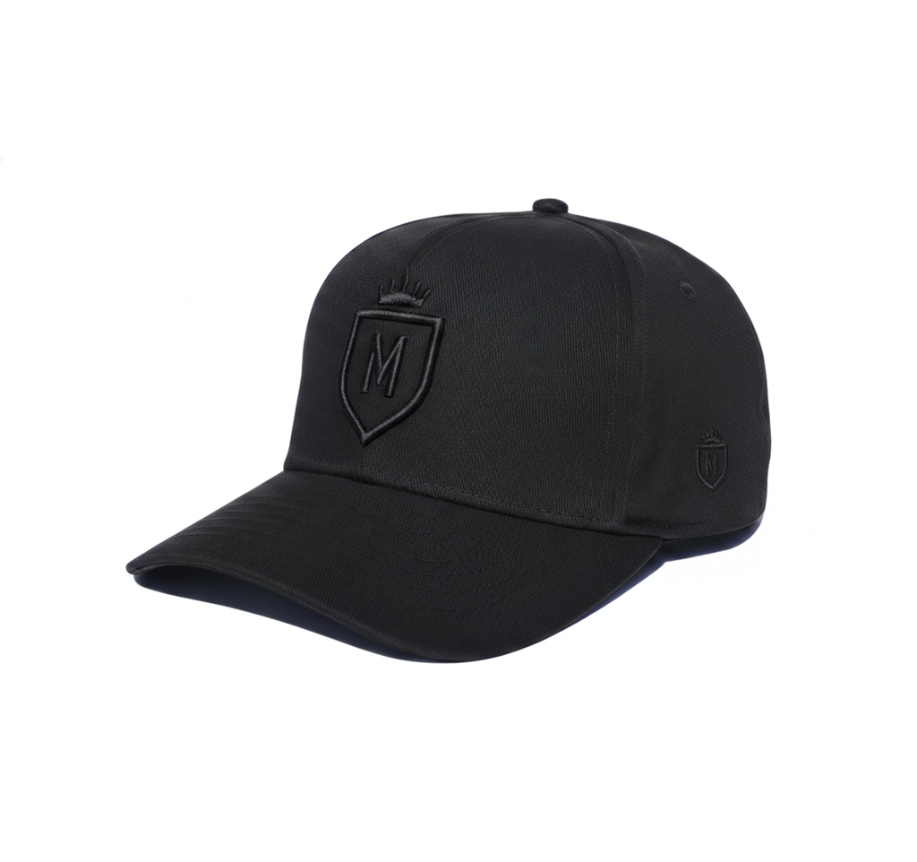 Gorra snapback negra de visera plana para hombre MONAK