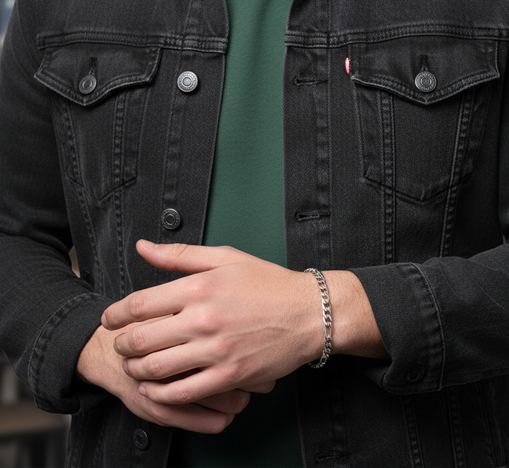 Pulsera Milán de acero MONAK, vista completa