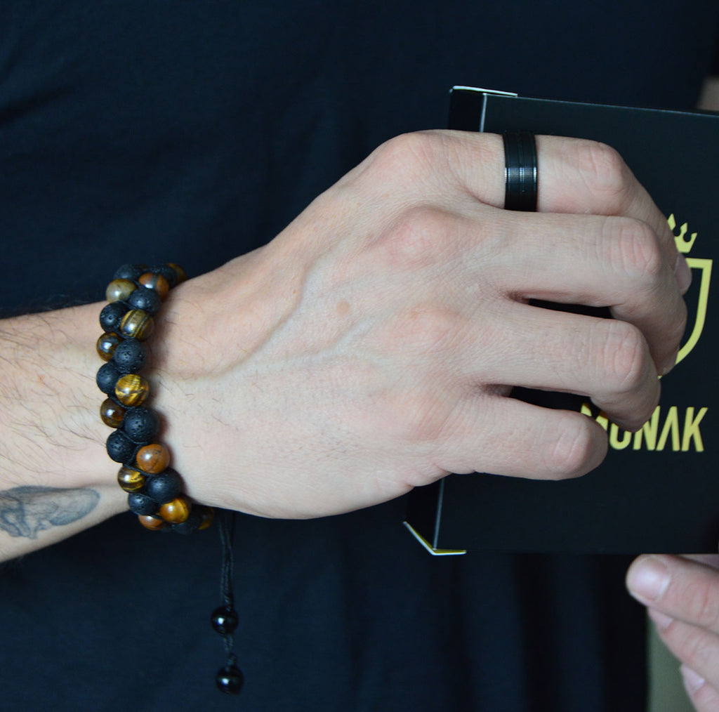 Pulsera Bengala de piedras naturales MONAK, vista completa