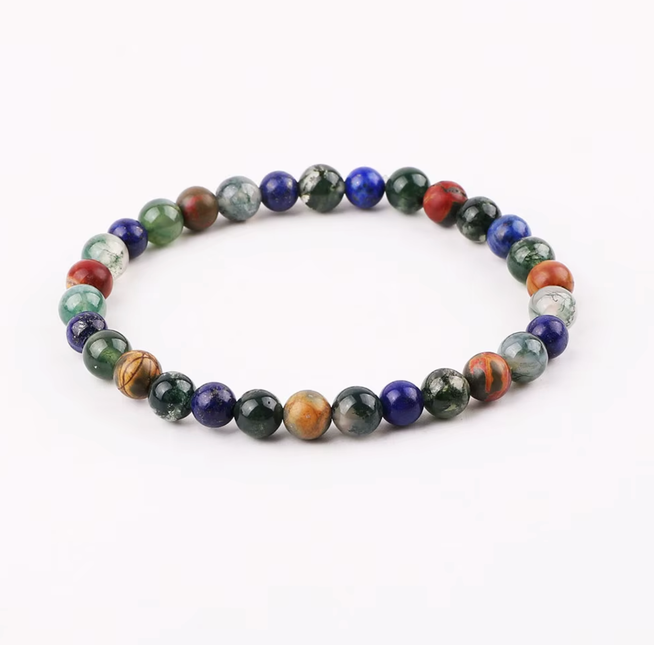 Pulsera Vibes de piedras naturales de 6 mm para hombre MONAK