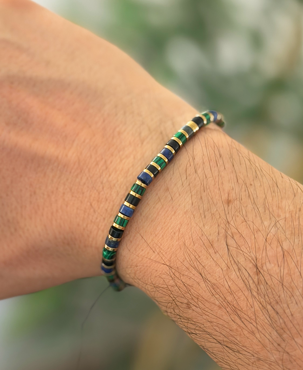 Detalle de las piedras de la pulsera Niza MONAK