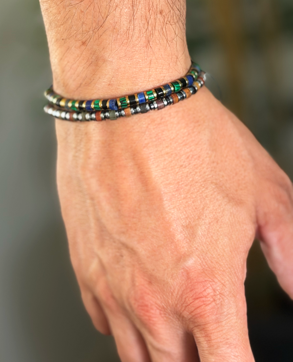 Pulsera Niza de piedras naturales MONAK, vista completa