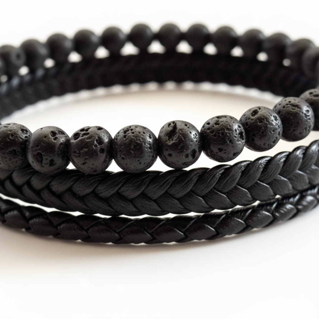 Detalle del acabado de la pulsera Syra MONAK