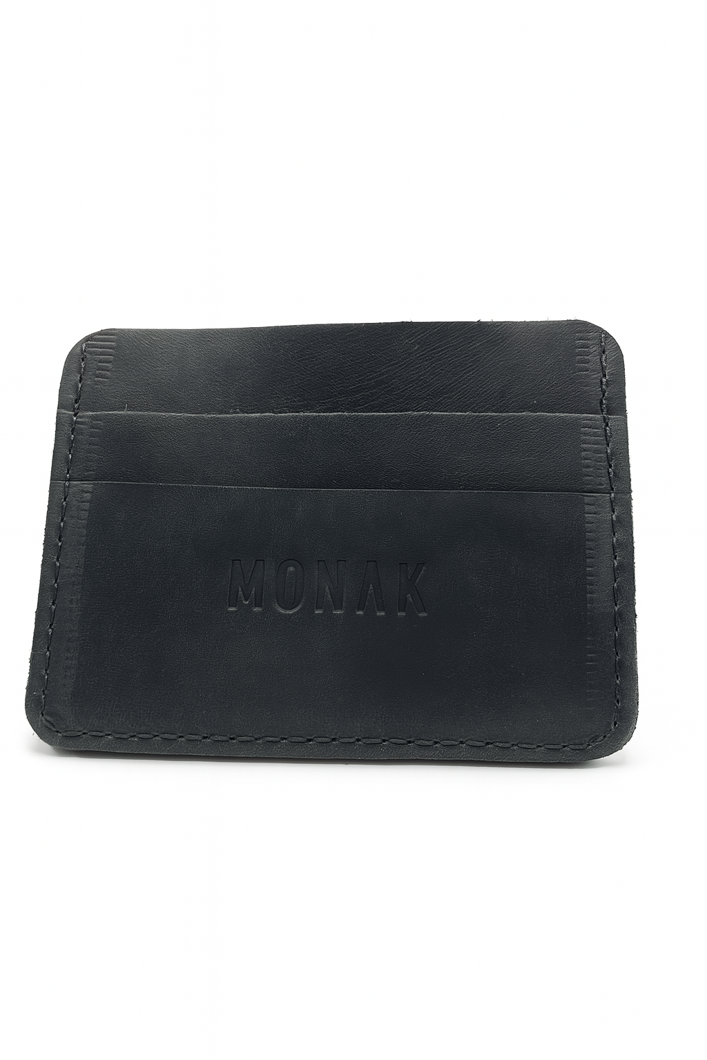 Tarjetero Axis de cuero negro para hombre MONAK